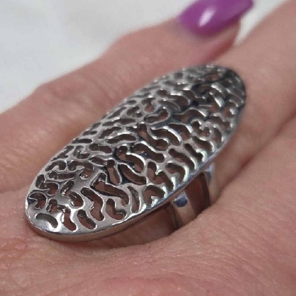 Silver Statement Ring‎ - Picture 2 of 6